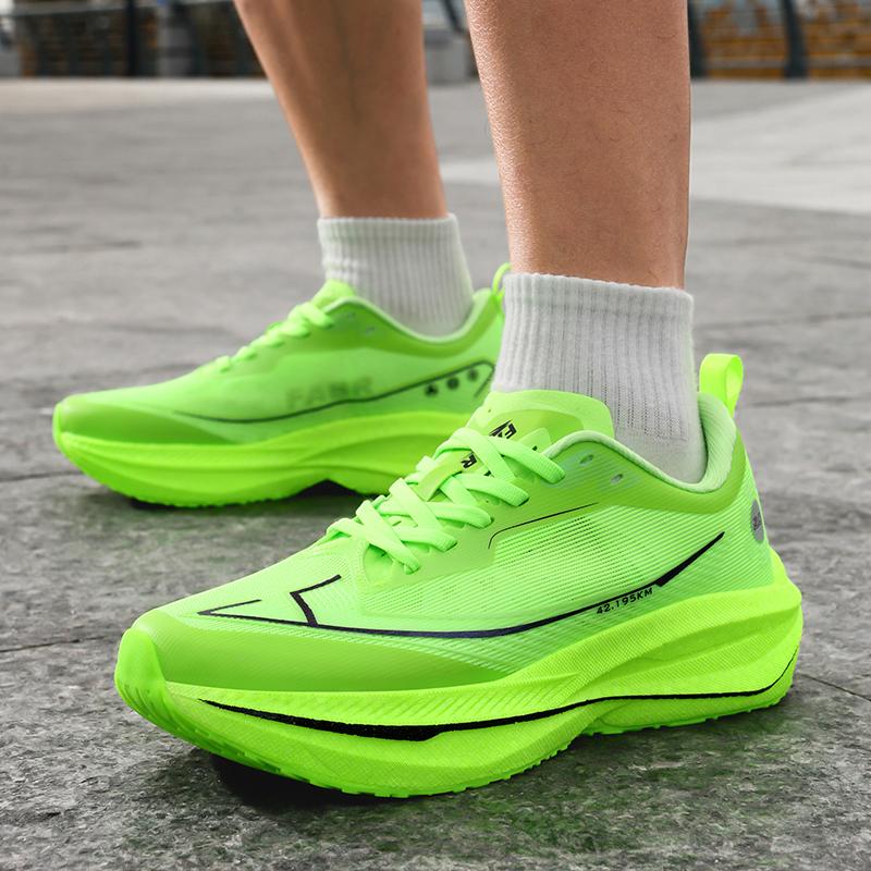 2025 Lightweight Mens Womens Sports Shoes Racing Marathon Rebound Assisted Running Shoes Comfortable Anti Slip Walking Shoes
