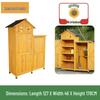 Outdoor Anti-Corrosion Sunscreen Storage Cabinet for Garden and Courtyard