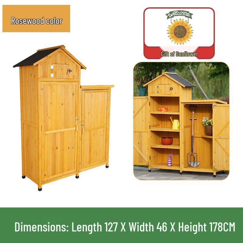 Outdoor Anti-Corrosion Sunscreen Storage Cabinet for Garden and Courtyard