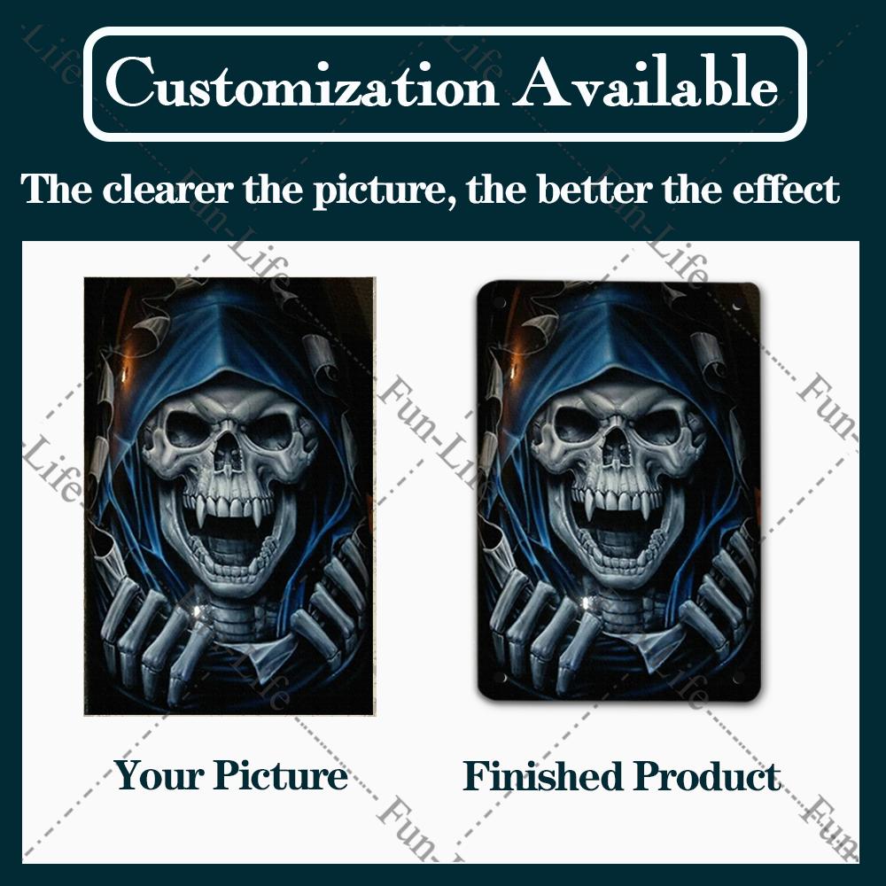 Easter Plaque Metal Tin Signs Shabby Chic Painting Poster Skeleton Vintage Wall Art Sticker Pub Bar Home Casino Decor 20x30 cm