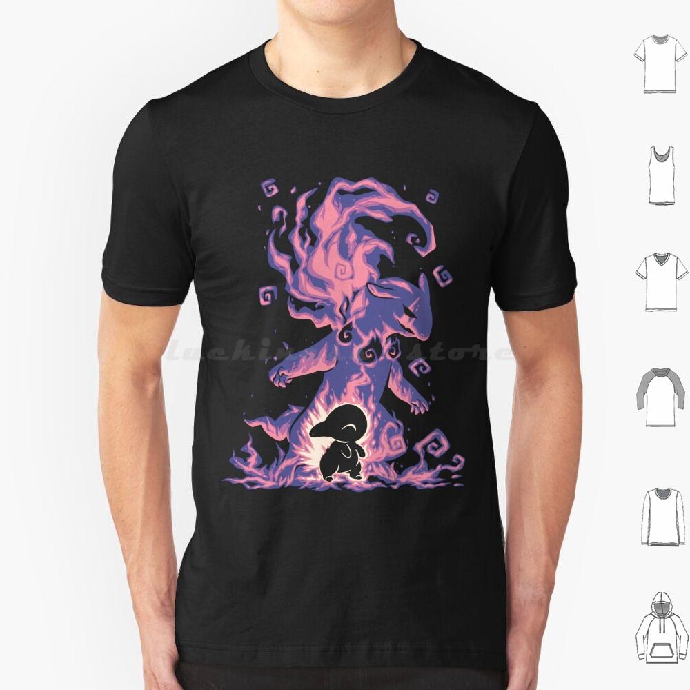 Silhouette : Ghostly Fire Evolution T Shirt Cotton Men Women DIY Print Silhouette Evolution Generation 2 Pókèmón P ? K ? Chü S