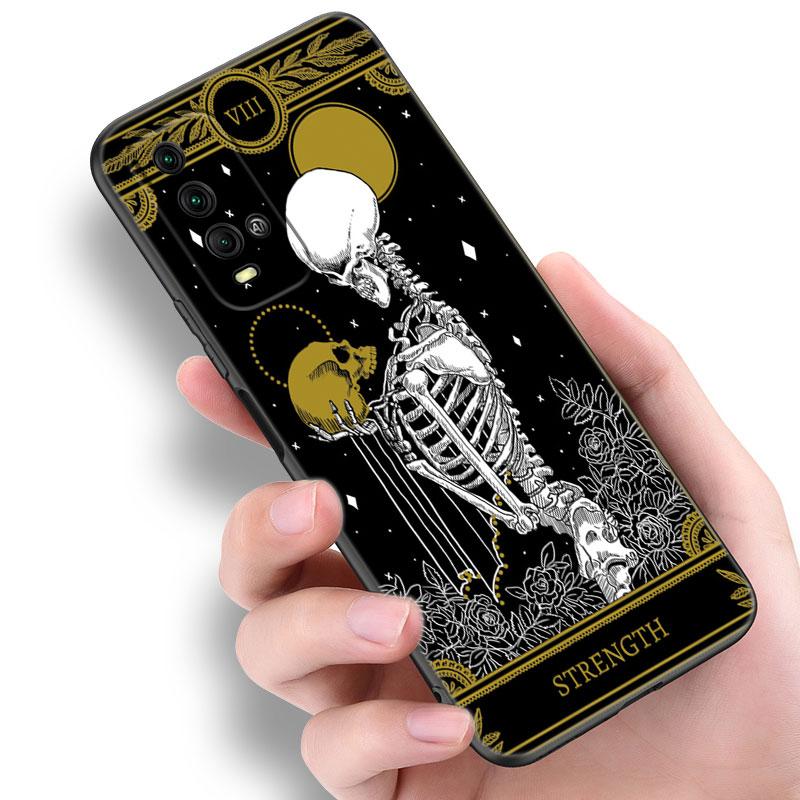 Etui na telefon Tarot Witches Moon Dla Xiaomi Redmi Note 5 6 9T K20 K40 K50 Pro 7A 8A 9A 9C 9i 10A 10C A1 S2 Miękkie TPU Czarne Etui