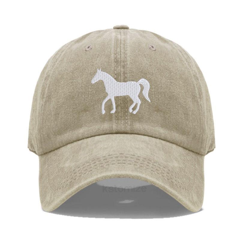 Șapcă de baseball pentru femei Șapcă pentru bărbați Bumbac spălat Broderie cal de desene animate Șapcă tată Șepci sport de golf pentru bărbați Pălării de soare Dropshipping