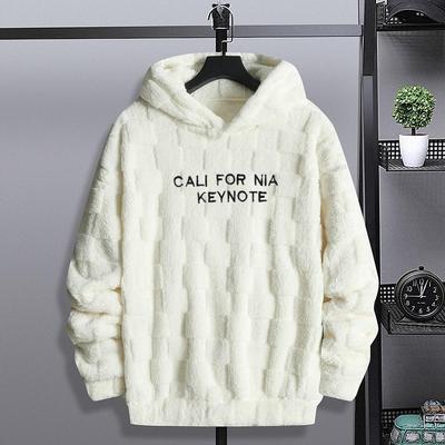Men's Winter Fleece Hooded Sweatshirt - Casual Large Size Jacket