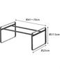 Yamazaki Extendable Shoe Rack, Black, Approx. W41-70 X D25 X H17.5cm, Frame, Fits Under Shoe Cabinet, Shoe Storage, 7210