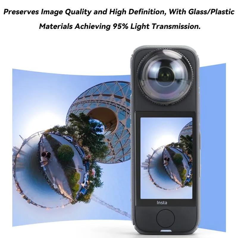 Lens Guards for Insta360 X4 Air Optical Plastic / Glass Lens Scratch-resistant Protector for Insta 360 X4 Air Camera Accessories