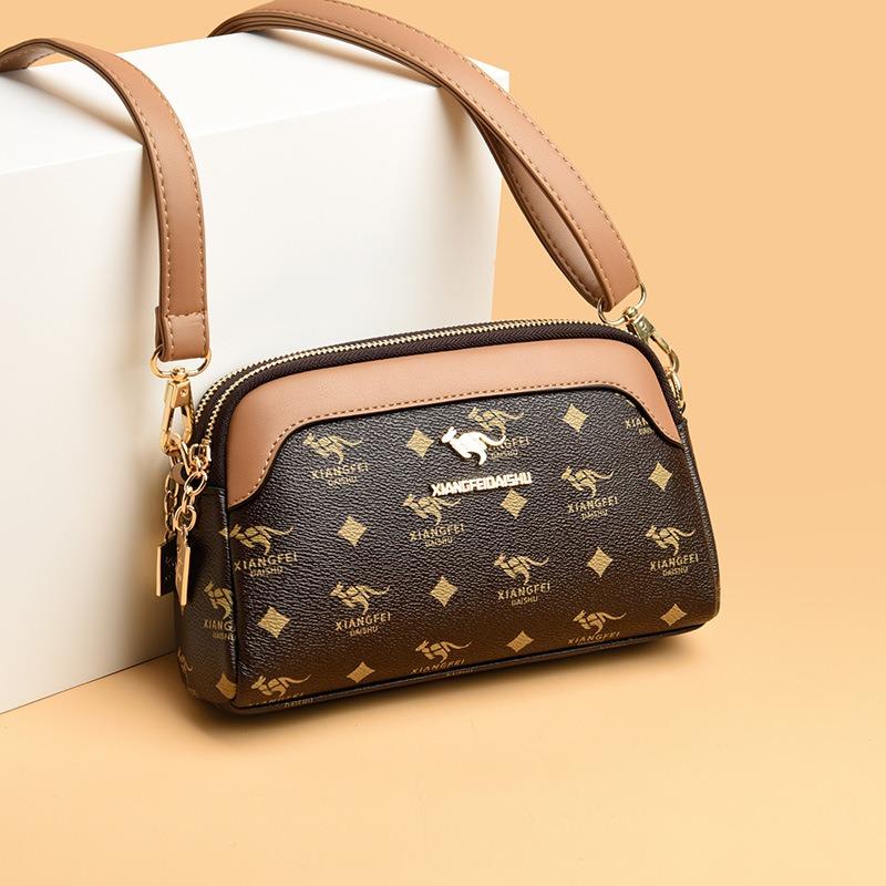 Women's bag new mother bag shoulder messenger bag atmospheric women's splicing small square bag tide