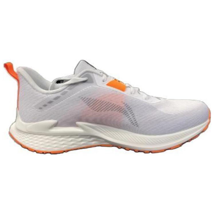 New LiNing Anti-Slip Wear-Resistant Low-Top Casual Running Shoes Men's White Orange ARBU003-1