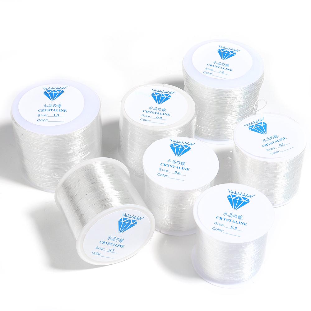 55-80M Plastic Crystal DIY Strong Stretchy Crystal Elastic Beading Cords Thread String For Jewelry Making DIY Necklace Bracelet
