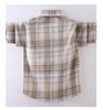 Boys' Long-Sleeve Plaid Cotton Shirt – Autumn Fashion for Kids