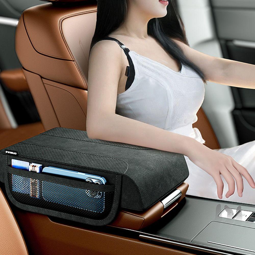 

Side Storage Pockets Car Console Pad Cover Large Capacity Car Armrest Mat Accessories