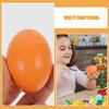 6Pcs DIY Simulation Wooden Eggs Realistic Fake Eggs for Painting Craft Activity Kits Family Fun Decorative Easter Projects Wood