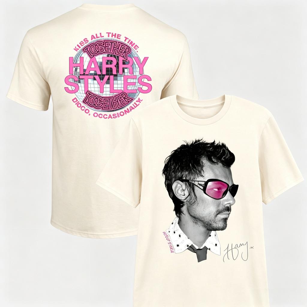 2026 Harry Styles Together Tour T-Shirt Herren und Damen Sommer Baumwollkleidung Vintage Mode Ins Y2k Streetwear Unisex T-Shirts