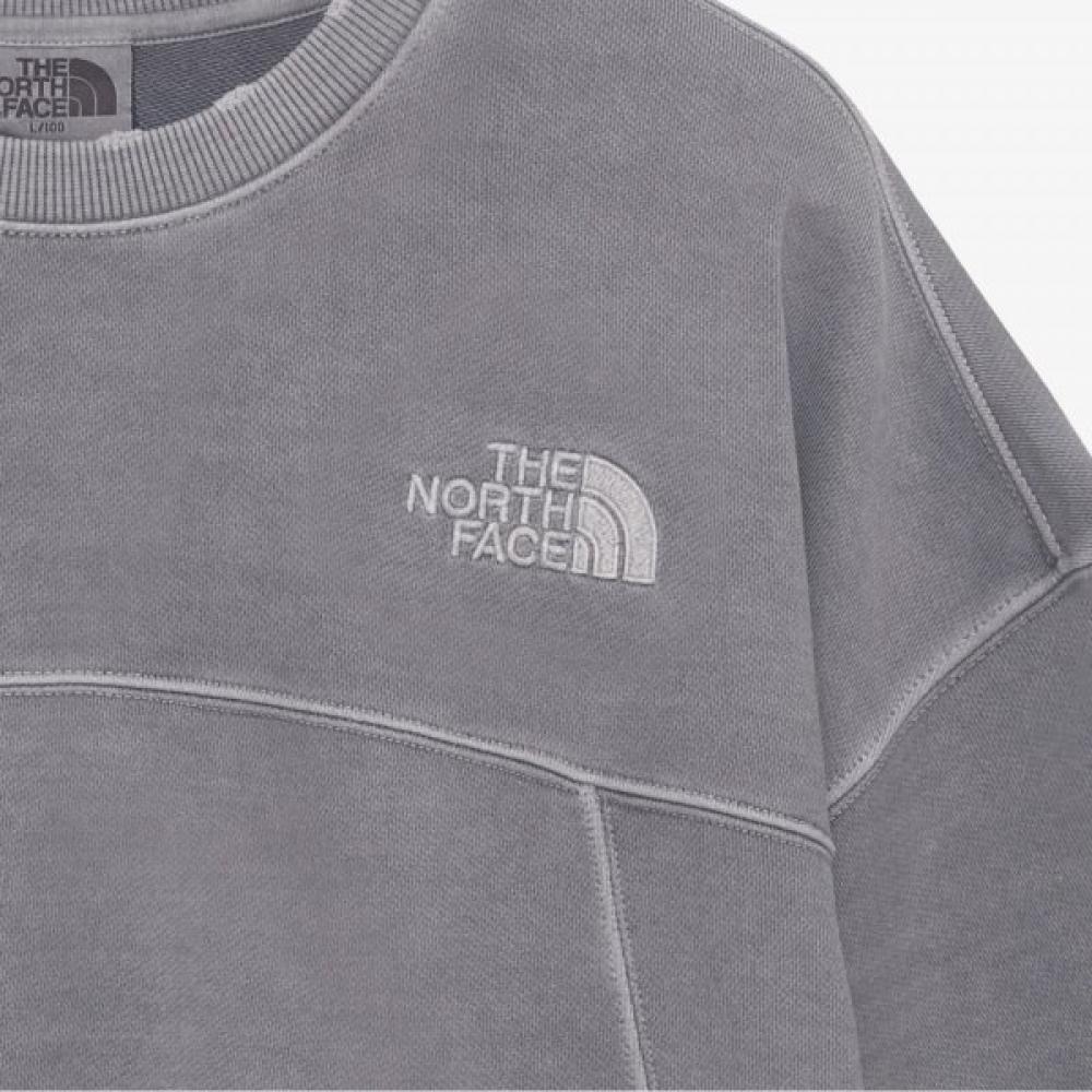 The North Face White Label Dying Sweatshirt Gray Nm5mq50j