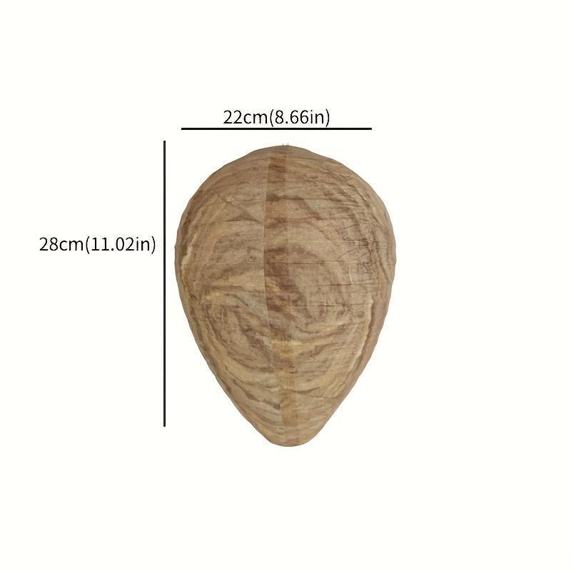 1 Stück Wespennest-Köder, natürlicher Wespenschutz, hängende Wespenabschreckungsjacken, Hornissen-Fake-Wespennest, Bienennest für Zuhause, Garten, Terrasse im Freien