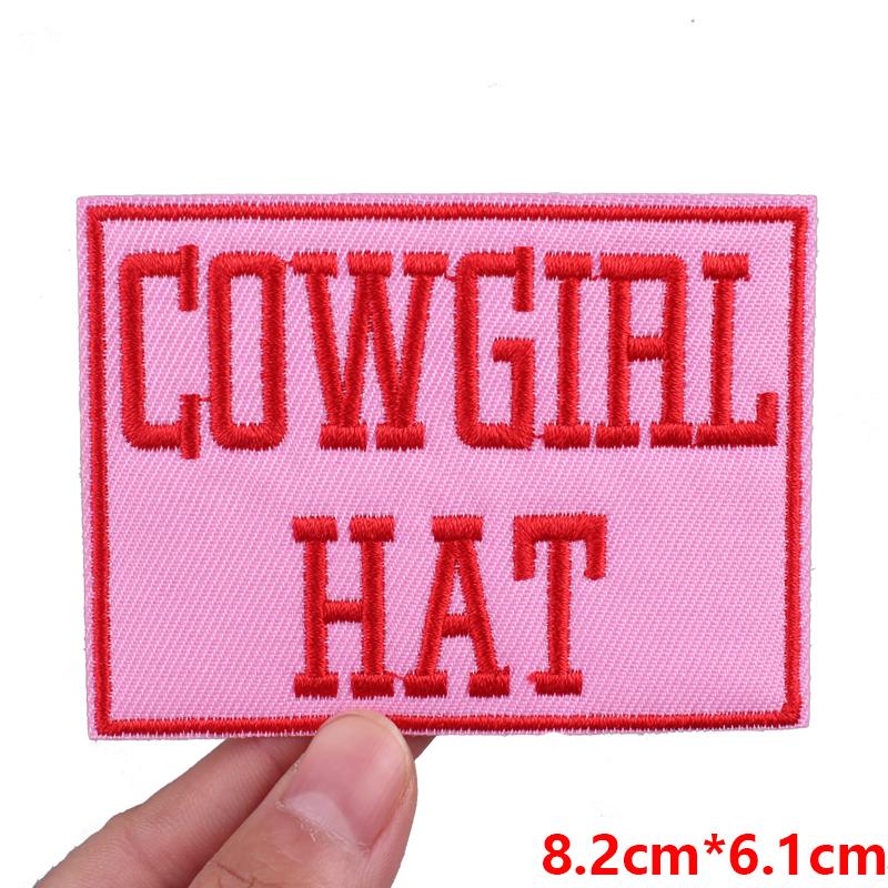 Jeans Backpack Embroidered Patch Cartoon/Letter Slogan Embroidery Patches Iron On Patches For Clothing Thermoadhesive Patches