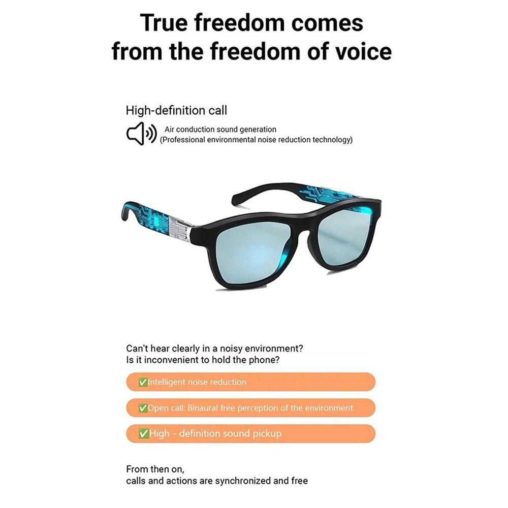 Color-changing Control Lenses AI Smart Glasses Bluetooth Call Digital LCD Glasses  For Men Women