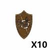 Middle Ages Empire Flag Pole Building Blocks Military Castle Lion Teutonic Knight Soldier Figures Roman Warrior Sheild Brick Toy