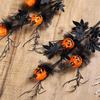 Horror Branch Multifunctional Horror  Pumpkin Maple Stem for Home Decoration Pumpkin Branch Pumpkin Cuttings Bouquet