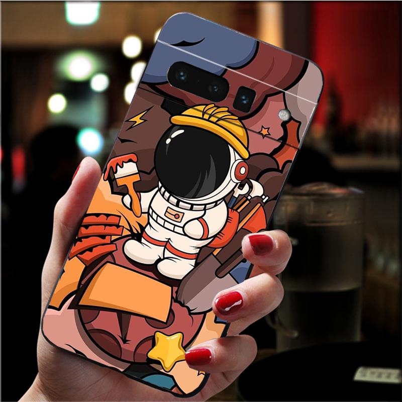 Phone Case for Google Pixel 10 9 Pro XL 9A 8 7 6 Pro Pixel 8A 7A 6A Pixel 8 7 6 5 Astronaut Art Case