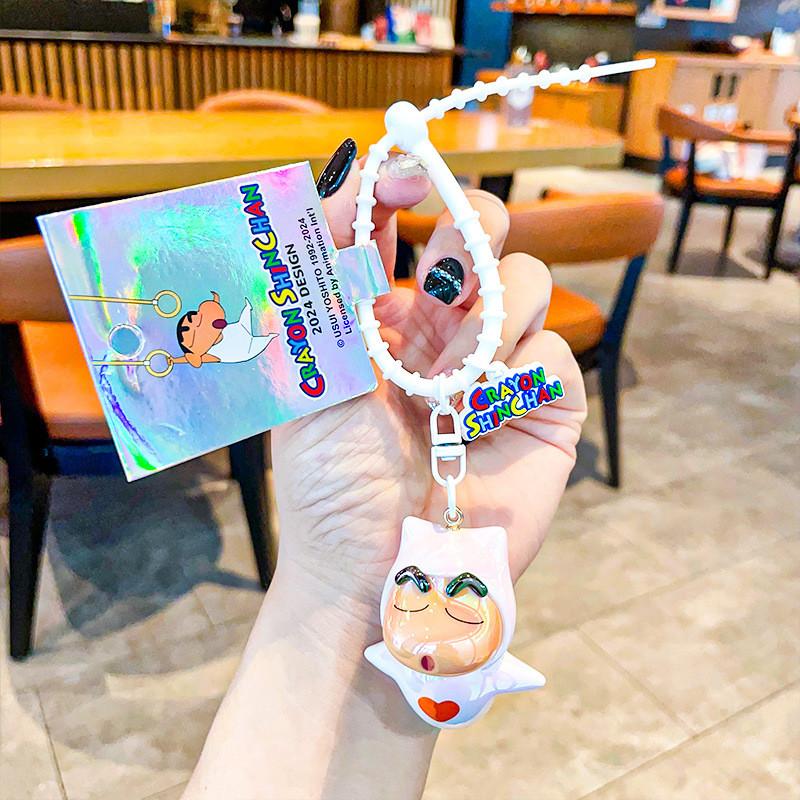 Adorable Crayon Shin-chan Pvc Alloy Keychain Cute Cartoon Pendant For Gifts And Accessories