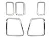 BRIGHTZ Tanto Fan Cloth Finish Stainless Steel Plated Defroster Rings Compatible with and 660 Tantos LA650S/LA660S Ultra-Mirror (4-Piece Set)