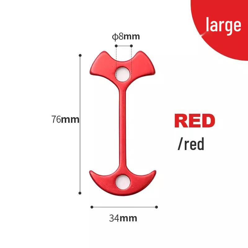 Extended Fish-Shaped Adjustment Buckle for Tent Anchoring and Wind Rope Securing