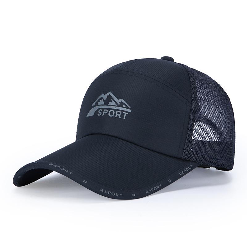 Extended brim duckbill cap - men s quick-dry breathable outdoor sun hat - sports baseball cap Adjustable тёмно-синий