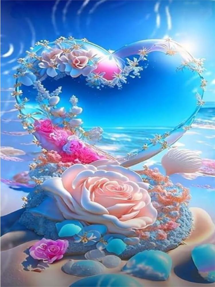 Painting 5d Peacock Diy Diamond Artificial Diamond Square Round Mosaic Embroidery Set Flower Beach Home Decoration Gift
