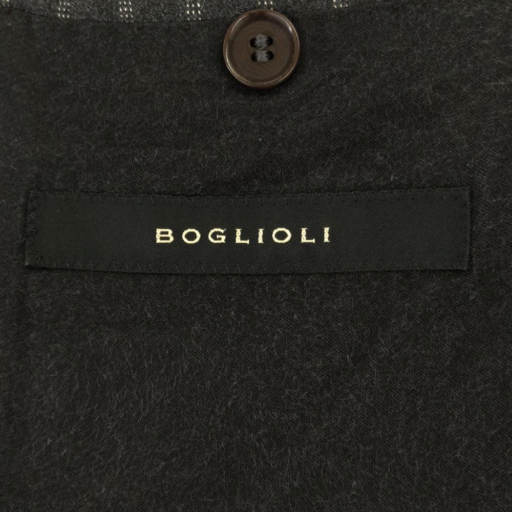 BOGLIOLI Vyrobeno v Itálii 100% vlněný pruhovaný oblek Set 46 Šedý Dvojitá úprava Pánský Použitý