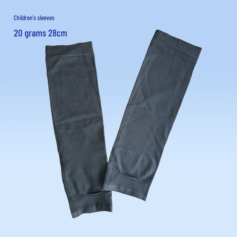 Custom UV Protection Ice Silk Arm Sleeves for Men & Women – Long, Solid Color, Summer Outdoor Wear