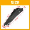 Universal Front and Rear Under Aero Canard Dress-Up Spoiler Set of 2 (Left and Right) Flaps, Black