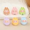 Cheese Daruma DIY Jewelry Decoration: Cartoon Cream Glue Ornaments for Office Desktops