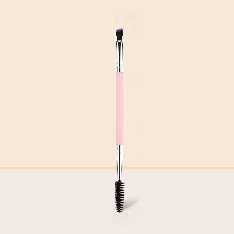 Double Makeup Brush Eyelash Brush And Blade Eyeliner Brush Fine Oblique Head Eyebrow Brush Outline Eyeliner Shadow Brush
