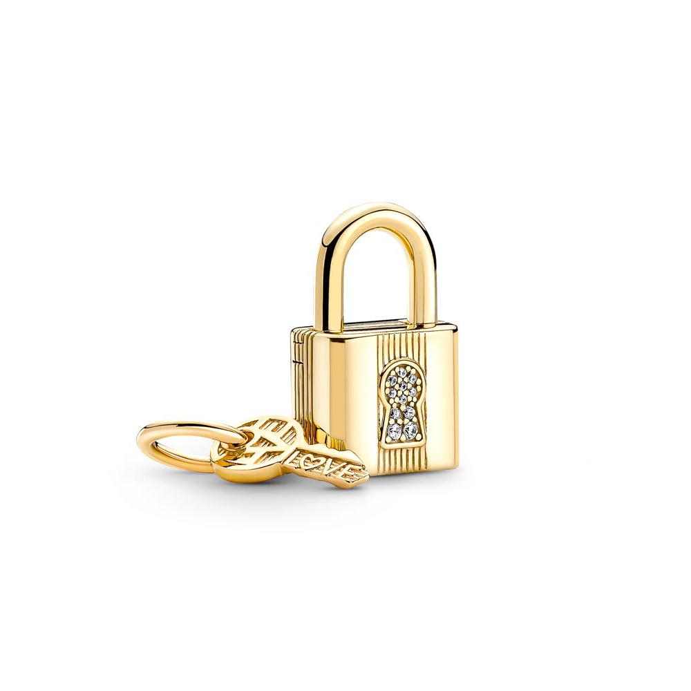 

S925 Серебро Позолоченные Серии Шарм Бусина и Подвеска Подходит Оригинальный Браслет Ожерелье DIY Модные Ювелирные Изделия Женские Подарки