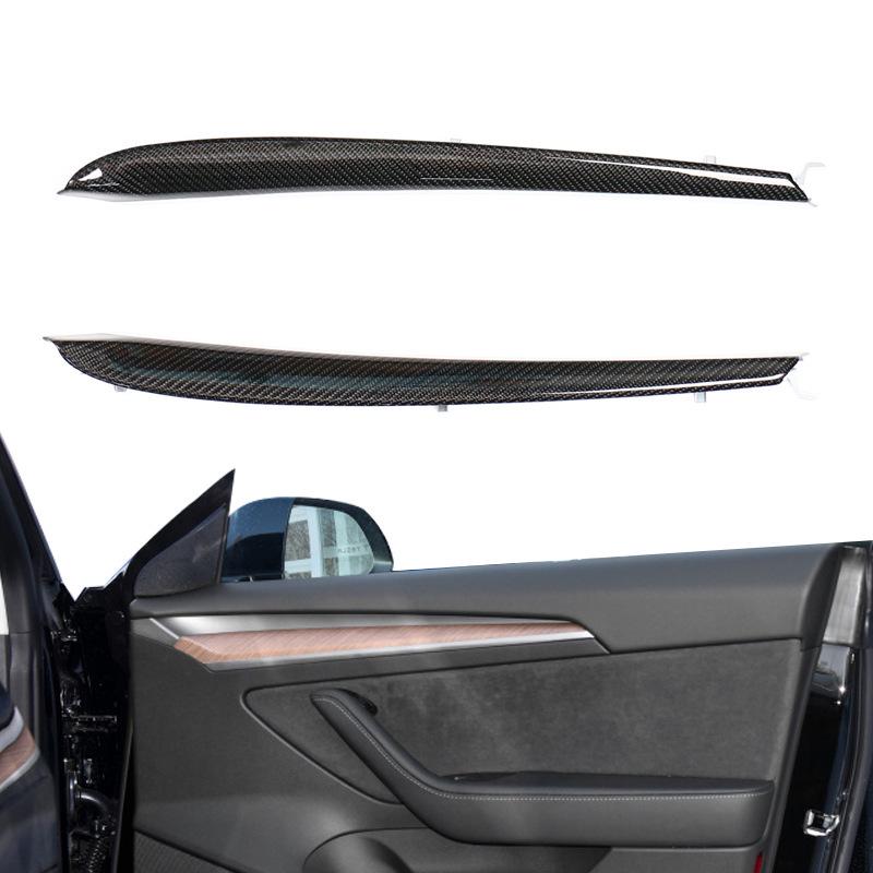 Tesla Model 3 Dashboard & Door Panel Carbon Fiber Decorative Strips