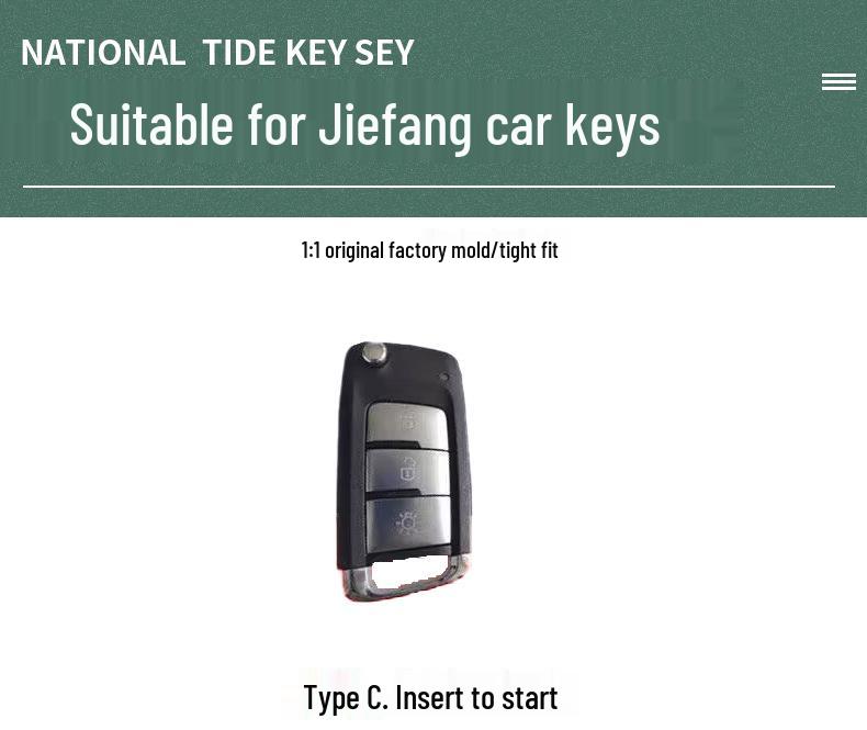 Key Case Set for Jiefang J6P 3.0, Tiger VH, and Lingtu Guochao Trucks