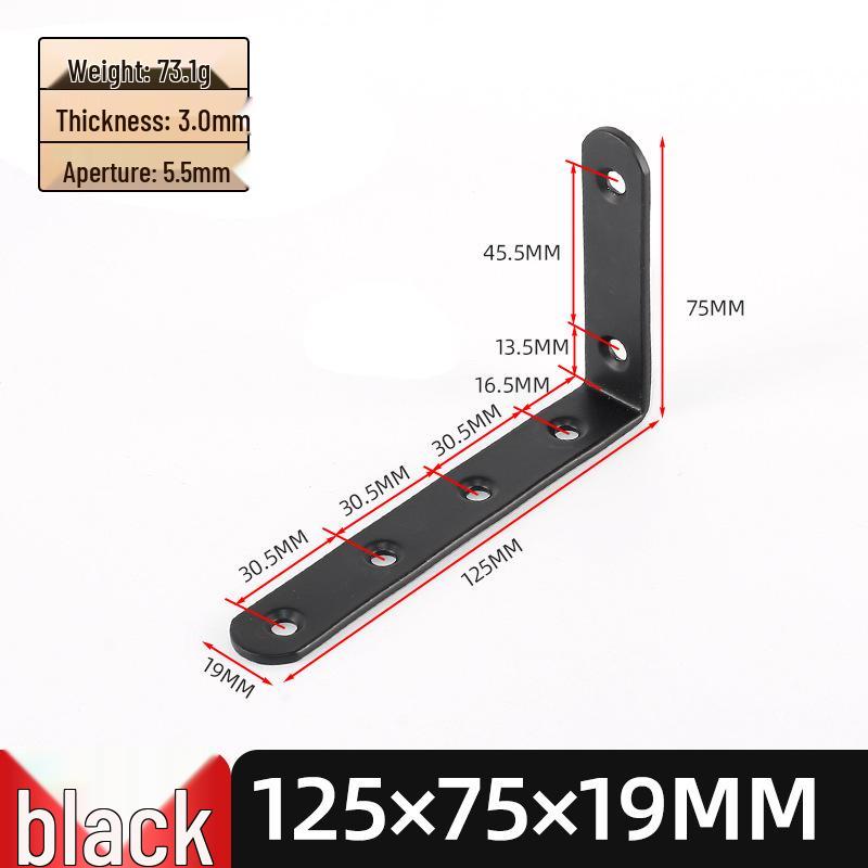 Stainless Steel L-Shaped 90° Angle Bracket Shelf Support