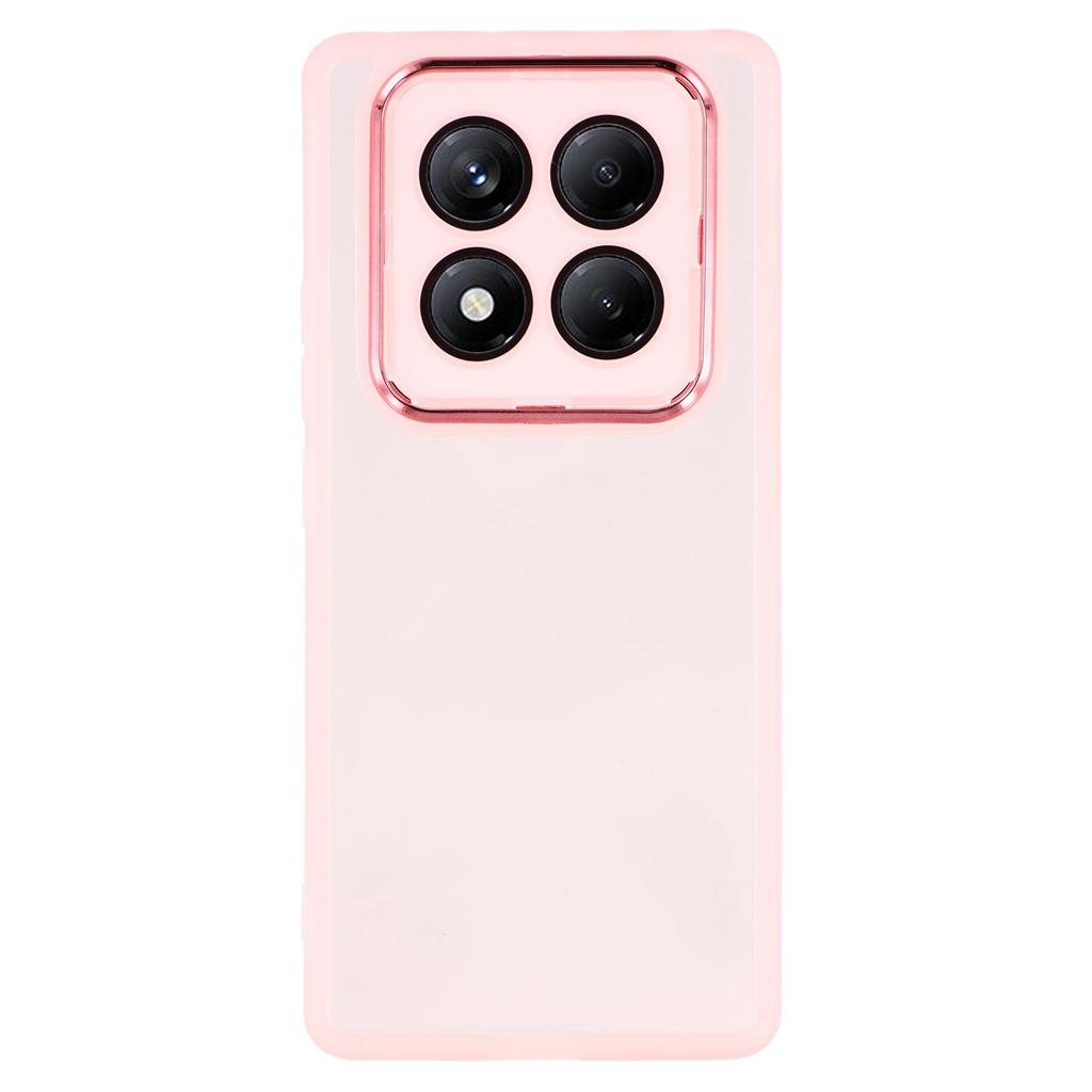 For Xiaomi Redmi Note 14 Pro 4G Case Electroplated Camera Frame TPU Phone Cover