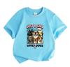 Kids Boys Girls 100% Cotton Crew Neck Short Sleeve T-Shirt, Just A Girl Loves Dogs Print Casual Cute Puppy Animal Pattern Comfortable Breathable Summe