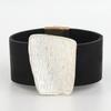Wrinkle Leather Bracelet Exaggerated Wrap Bangle Bracelets Fashion Wide Bracelet Chunky Jewelry