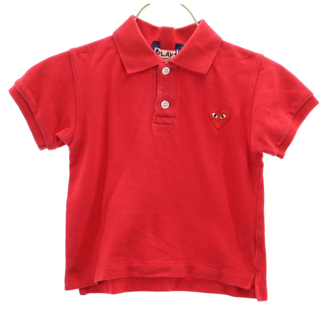 PLAY COMME des GARCONS Fabriqué au Japon Polo à manches courtes 2 Rouge Enfant Occasion