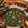 1pc Christmas Tree Skirt, Festive Christmas Tree Decor, Festive Printed Holiday Tree Base Cover, Reusable Decorative for Living Room, Bedroom, Home, O