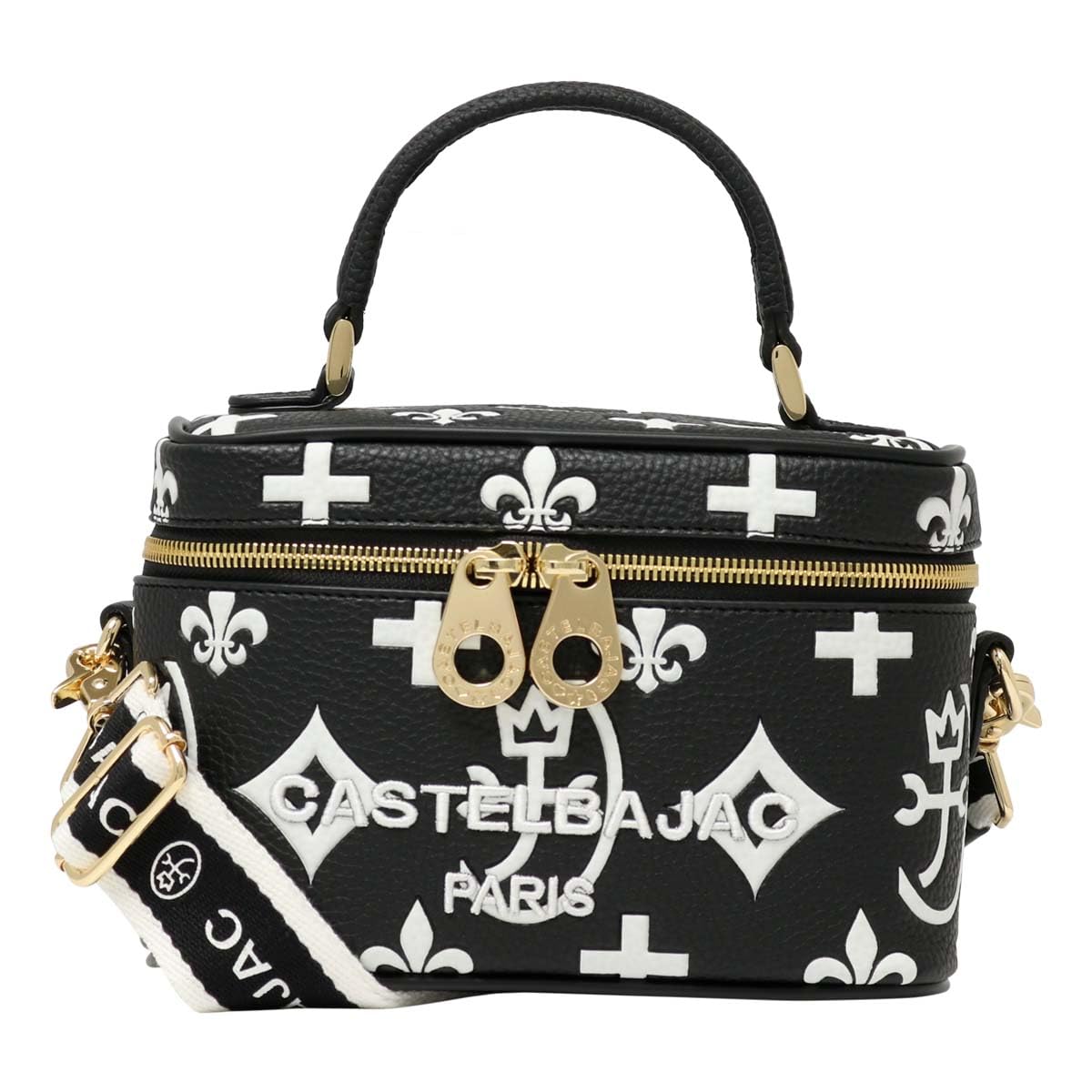 

Shoulder Bag Water Repellent 068133 Claire Vanity Bag Vanity Pouch Lightweight Black [Castelbajac] Women s [01]