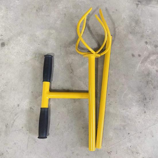 Garten-Drehfräse, manuelle Handfräse mit abnehmbarer großer Klaue, robuster Klauen-Bodengrubber mit T-Griff zum Lösen und Belüften des Bodens