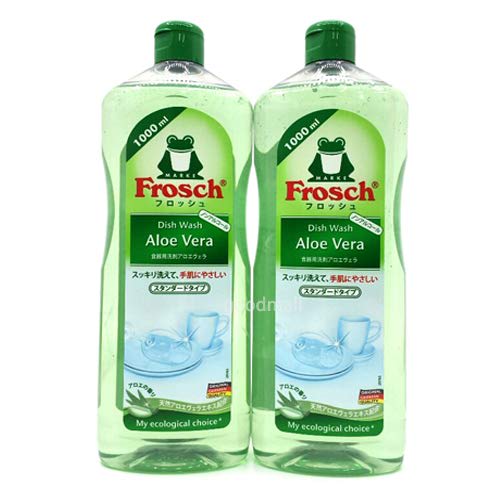 

Frosch Aloe Vera Dishwashing Detergent, 1000ml x 2 (Alcohol-Free)