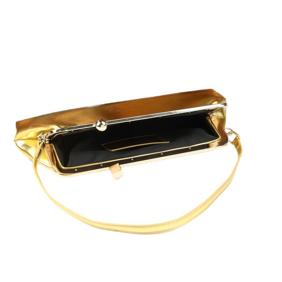 New Style Hot Stamping Button Women's Fashionable Dinner Handbag for Going Out Exquisite One Shoulder Hand-held Bag