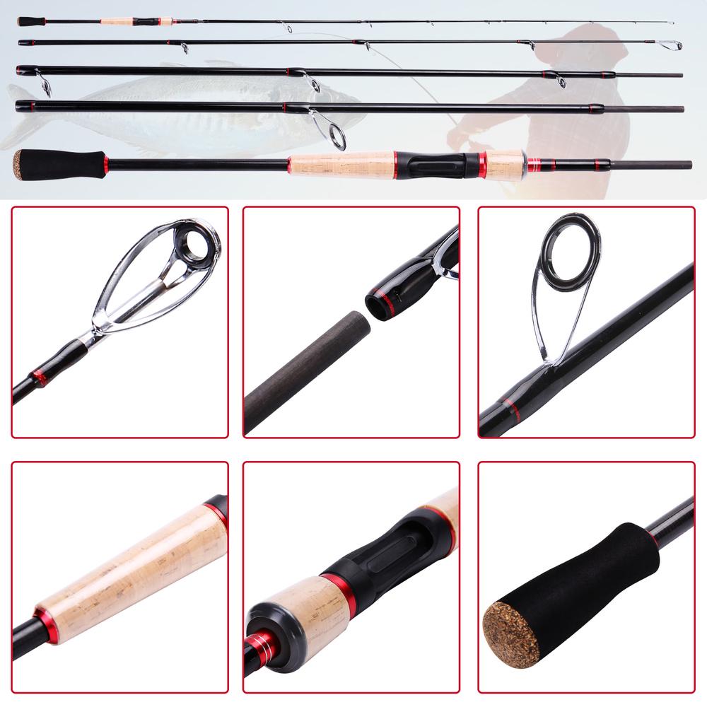 Spinning Fishing Rod Casting Rod Lightweight Carbon Fiber Fishing Rod Medium Power Bass Fishing Rod
