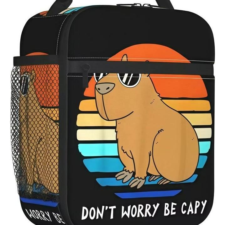 Children S Cartoon Lunch Bag Large Capacity Lunch Box Bento Bag Thickened Aluminum Foil Portable Thermal Insulation Bag