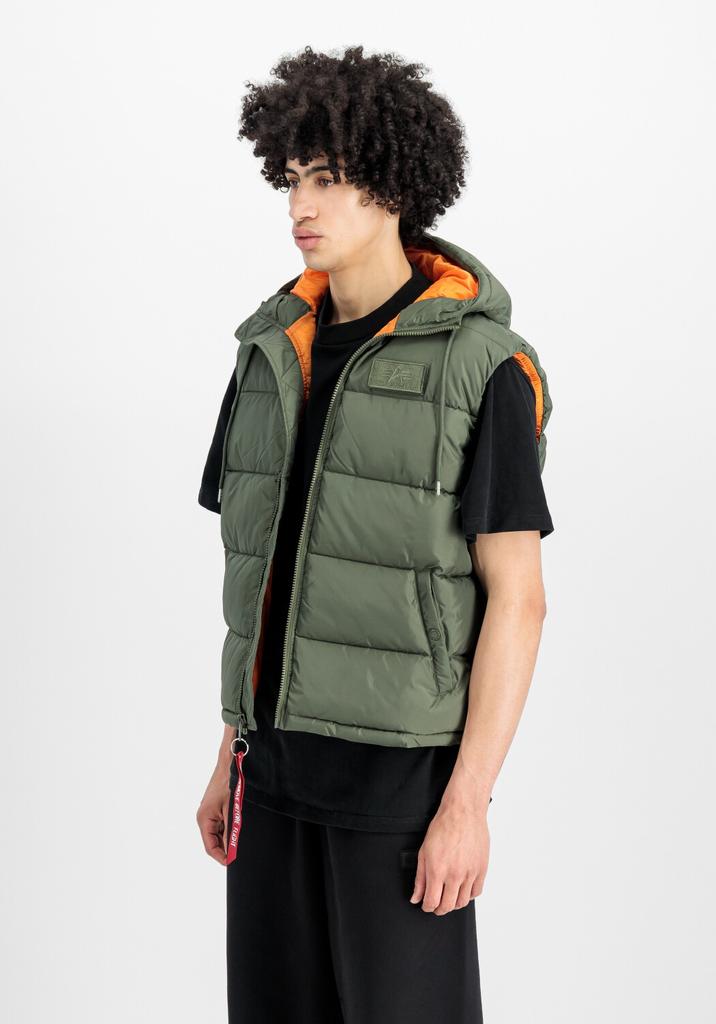 Зимняя куртка Alpha Industries Hooded Puffer Vest (118110) sage green